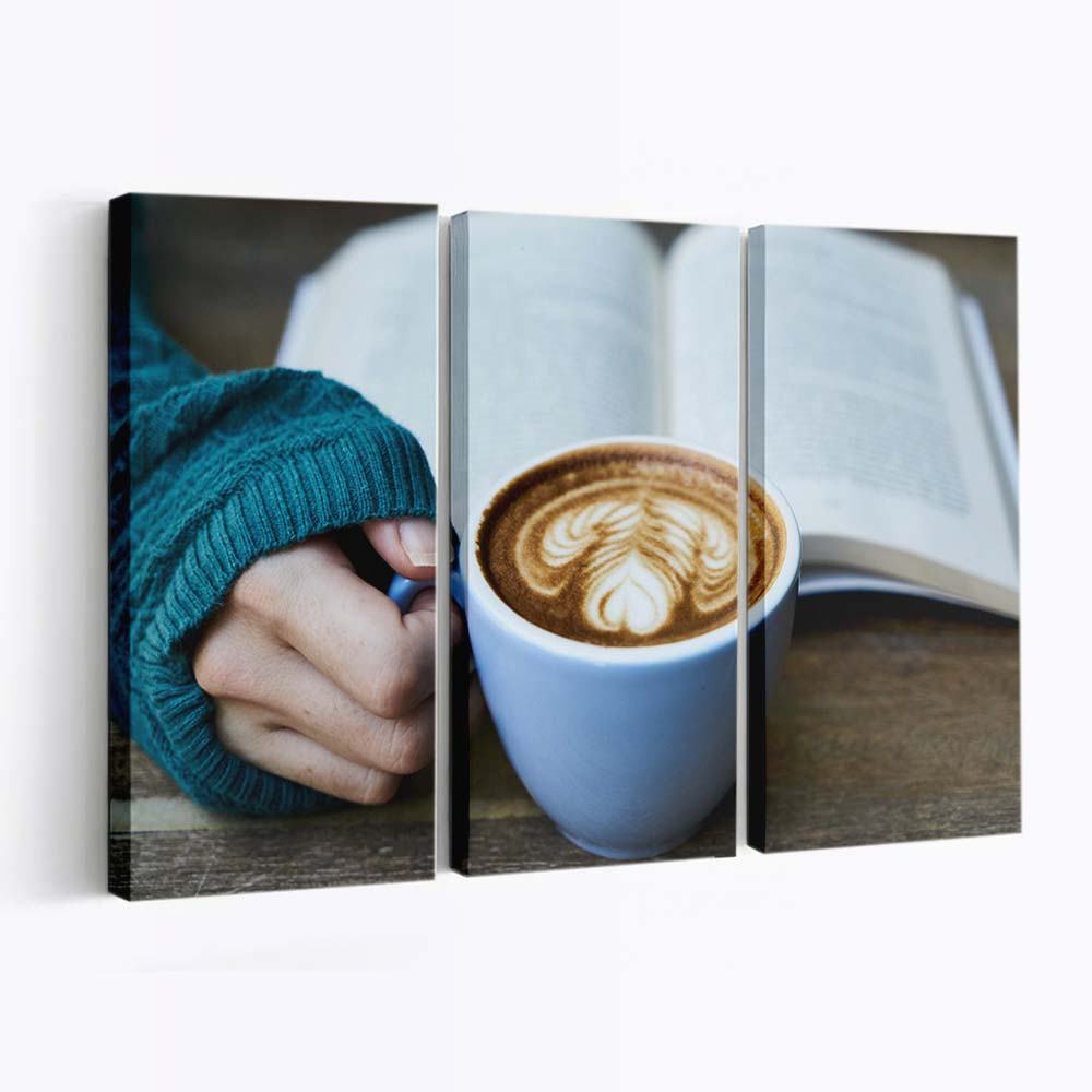 drinking coffee while reading wallpaper
